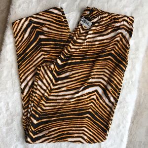 Vintage Zubaz Black Yellow Tiger Stripe Pants - image 1